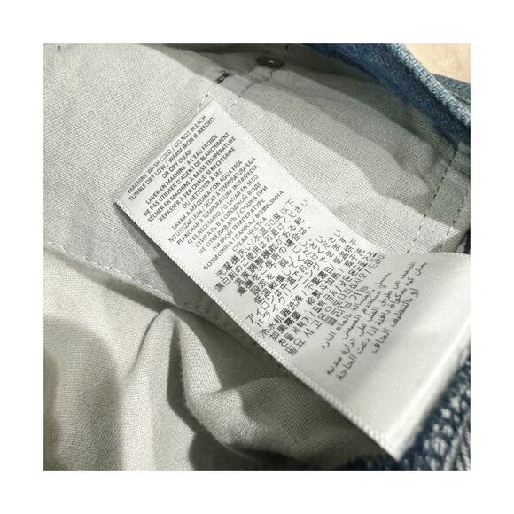 RE/Done Comfort Stretch High Rise Jeans 70's Stove Pipe Dark Rinse Size 30 NWT - Picture 5 of 10